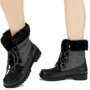 NWB Waterproof Faux Fur Trim Boots